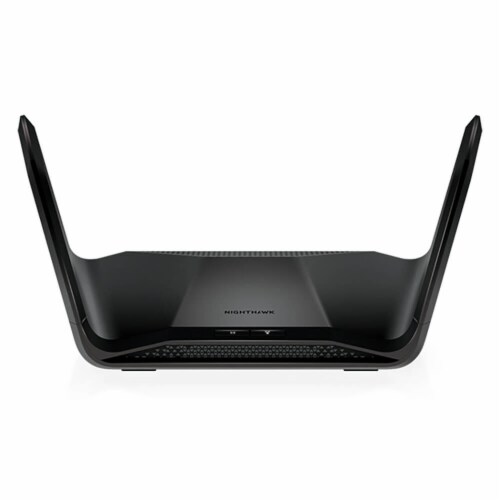 Netgear RAX70100NAS Nighthawk 8-Stream Tri-Band WiFi 6 Router Perspective: back