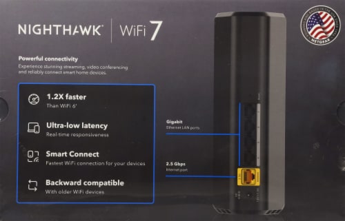 Nighthawk WiFi 7 Router Perspective: back