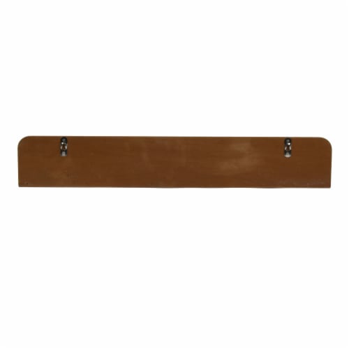 New View Long Natural Scallop Edge Shelf Perspective: back