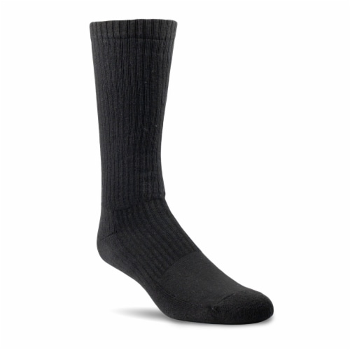 Ariat Work Black Premium Ringspun Cotton Boot Socks - Large Perspective: back