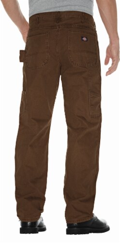 Dickies Men’s Big & Tall Relaxed Fit Sanded Duck Carpenter Jeans - Rinsed Timber Perspective: back