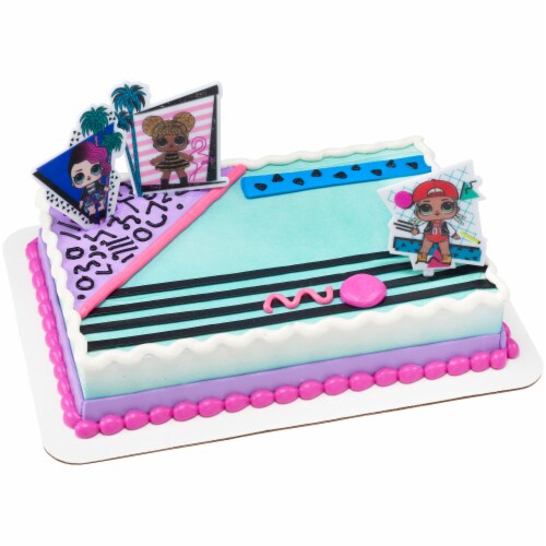 DecoPac L.O.L. Surprise! Born to Sparkle Cake Kit Perspective: back