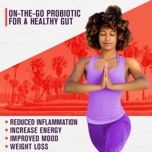 Natural Kombucha Powder Probiotic Supplement - On-The-Go Powder (Mix with Water and Drink) Perspective: back