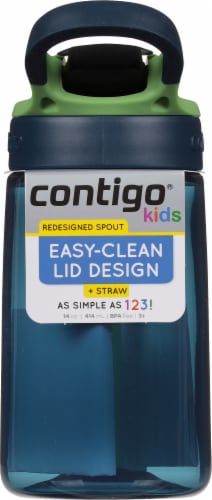Contigo® Cleanable Water Bottle - Green Apple Perspective: back