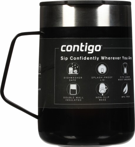 Contigo Streeterville Stainless Steel Mug with Splash-Proof Lid and Handle  in Blue, 14 fl oz.