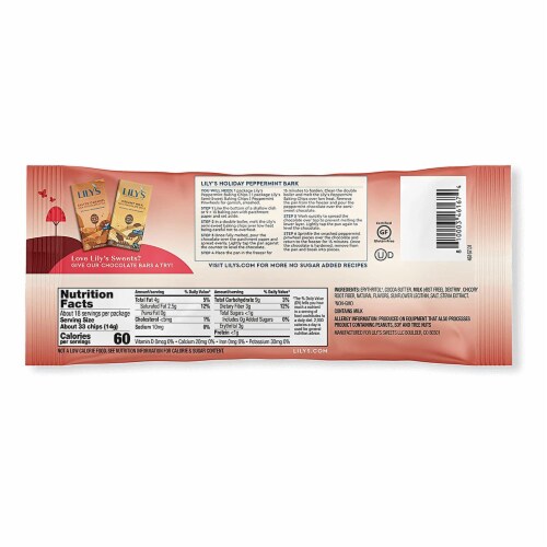 Lily`s - Peppermint Baking Chips - 2 Pack Perspective: back