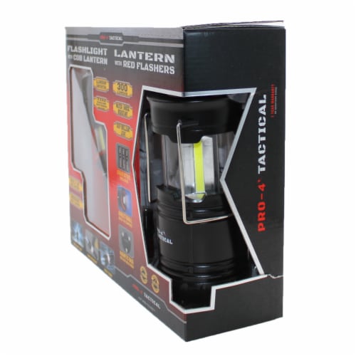 Pro4 Tactical Gift Set, 300 Lumin Flashlight with Cob Lantern