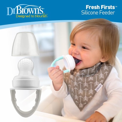 Dr. Brown's Designed to Nourish, Fresh Firsts Silicone Feeder Perspective: back