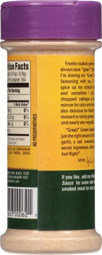 Sylvia's Restaurant™ Great Greens Seasoning Perspective: back