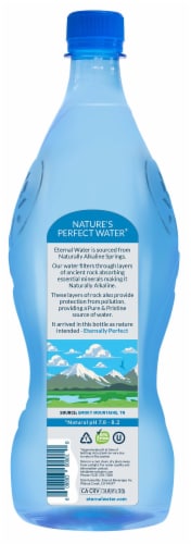 Eternal Alkaline Spring Bottled Water Perspective: back