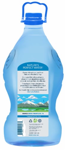 Eternal Naturally Alkaline® Bottled Spring Water Perspective: back