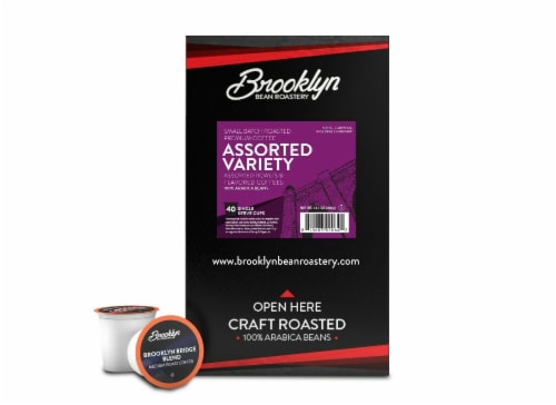 Brooklyn Beans Assorted Variety Pack K-Cups Coffee for Keurig Brewers, 40 Count Perspective: back