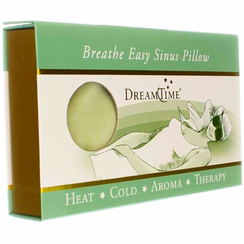 DreamTime Aromatherapy Breathe Easy Hot And Cold Sinus Pillow, Sage, Eucalyptus & Peppermint Perspective: back