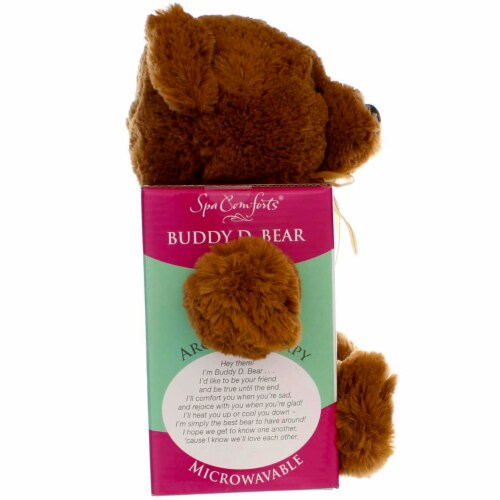 Spa Comforts Cozy Critters Microwavable Aromatherapy Buddy Bear Perspective: back
