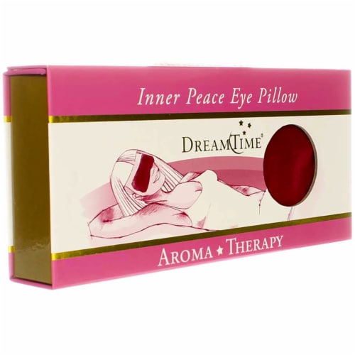 DreamTime Aromatherapy Inner Peace Eye Pillow, Cranberry Perspective: back
