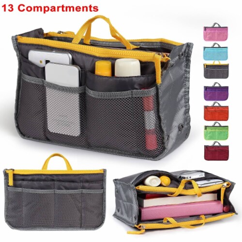 Nylon organizer handbag hotsell