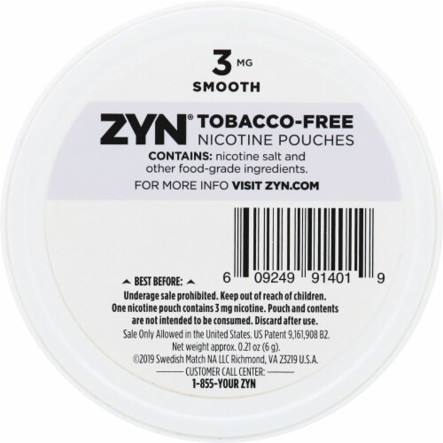 ZYN® Smooth Nicotine Pouches Perspective: back