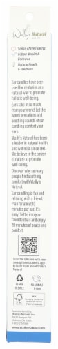 Wally's Natural Unscented Beeswax Ear Candles Perspective: back