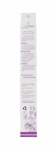 Wally's Lavender Beeswax Therapy Candle Perspective: back