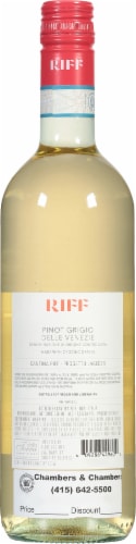 Riff Pinot Grigio Perspective: back
