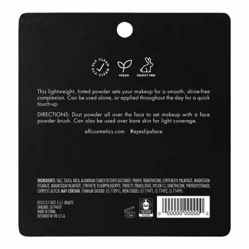 e.l.f. Prime & Stay Finishing Powder - Light/Medium Perspective: back