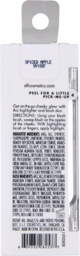 e.l.f. Bite-Size Face Duo Mini Blush & highlighter Compact Spiced Apple Perspective: back