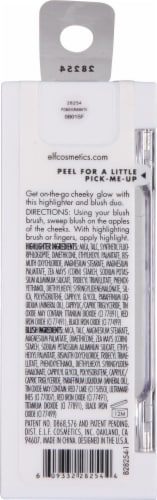 e.l.f. Bite-Size Face Duo Mini Blush & highlighter Compact Pomegranate Perspective: back