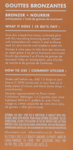 e.l.f. Skin Bronzing Drops - Rose Gold Perspective: back