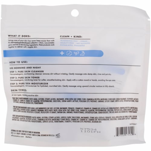 e.l.f. SKIN Pure Skin Back to Basics Mini Skincare Kit 3ct Perspective: back