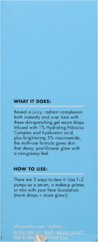 e.l.f. Holy Hydration! Thirst Burst Drops Perspective: back
