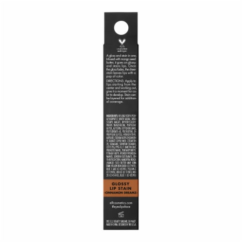 e.l.f. Glossy Lip Stain With Gloss-To-Stain Finish Cinnamon Dreamz Perspective: back