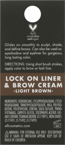 e.l.f. Lock on Liner and Brow Cream Light Brown Perspective: back