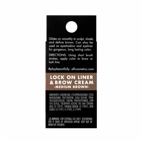 e.l.f. Lock on Liner and Brow Cream - Medium Brown Perspective: back