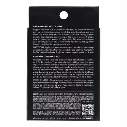 e.l.f. C-Brightening Putty Primer Universal Sheer Perspective: back