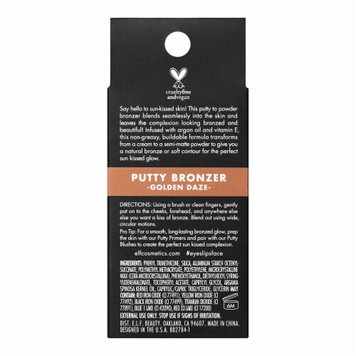 e.l.f. Putty Bronzer Golden Daze Perspective: back