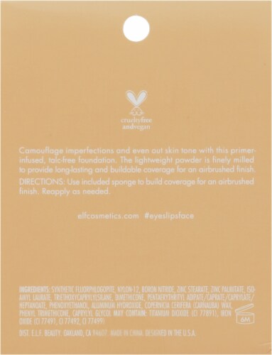 e.l.f. Camo Pressed Powder Foundation 240 W Light Perspective: back
