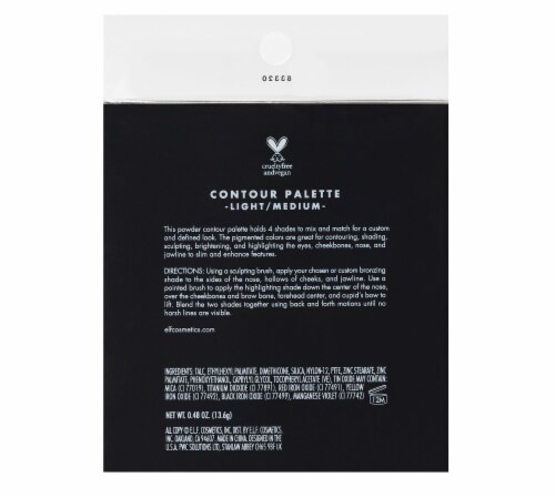 e.l.f. Powder Contour Palette Light/Medium Perspective: back