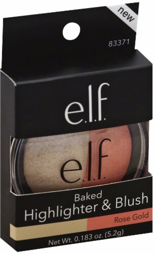 e.l.f. Baked Highlighter & Blush - Rose Gold Perspective: back