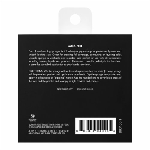 e.l.f. Total Face Makeup Sponge Duo Perspective: back