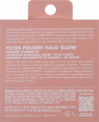 e.l.f. Halo Glow Liquid Filter Powder Light Coverage Fair Warm Perspective: back