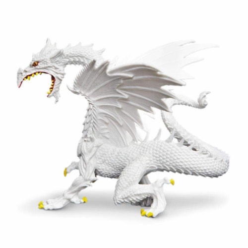 Glow-in-the-Dark Snow Dragon Toy Perspective: back