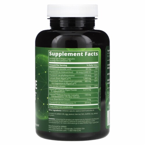 MRM Nutrition Vegan Bone Maximizer - 120 Vegan Capsules Perspective: back