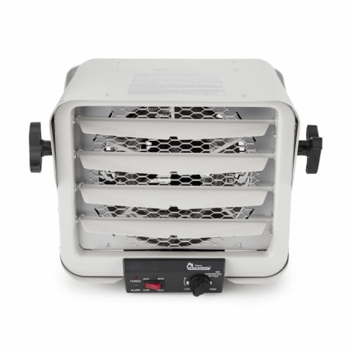 Dr. Heater 240V 6000W Garage Workshop Industrial Infrared Space Heater, White Perspective: back