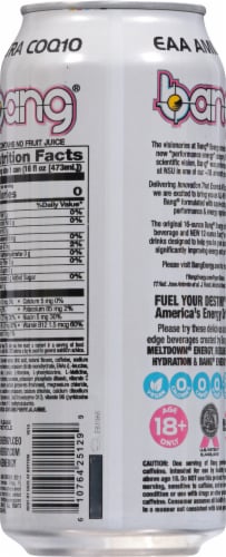 Bang Energy® Rainbow Unicorn® Energy Drink Can Perspective: back