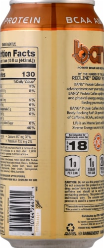 Bang® Heavenly Hazelnut™ High Protein Coffee Perspective: back