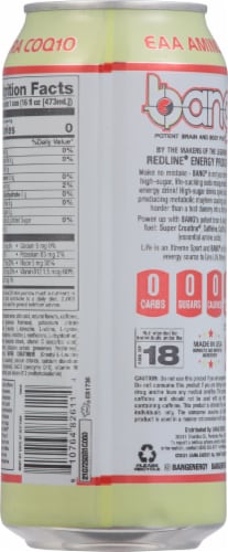Bang Energy® Whole Lotta Pina Colada™ Energy Drink Perspective: back