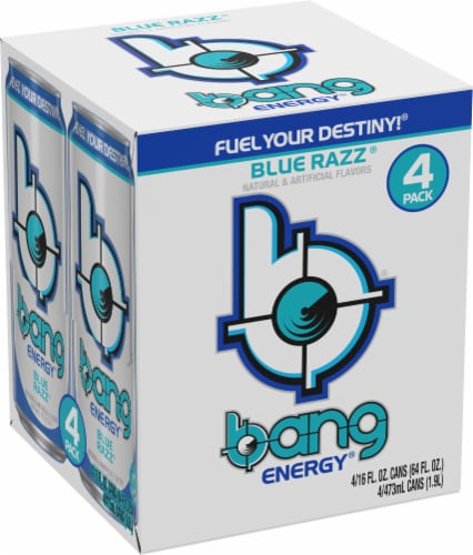 Bang Energy Blue Razz 6/4/16oz Perspective: back