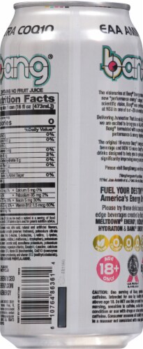 Bang Energy® Power Punch™ Energy Drink Can Perspective: back