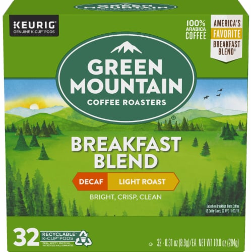 Green Mountain Coffee Roasters® Decaf Breakfast Blend Light Roast K-Cup Coffee Pods Perspective: back