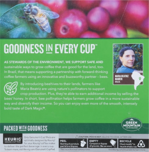 Green Mountain Coffee Roasters® Dark Magic Dark Roast K-Cup Coffee Pods Perspective: back